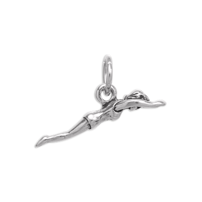 Sterling Silver Female Swimmer Charm
