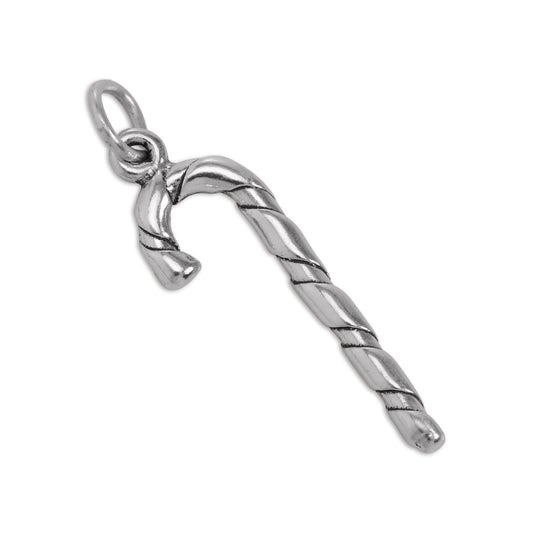 Sterling Silver Candy Cane Charm