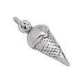 Large Sterling Silver Ice Cream Cone Charm