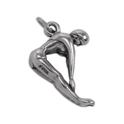 Sterling Silver Female Diver Charm