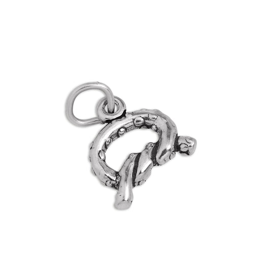 Sterling Silver Pretzel Charm