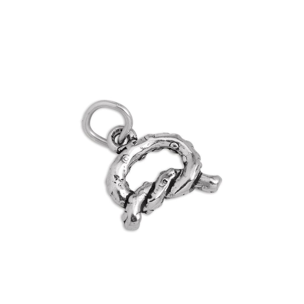 Sterling Silver Pretzel Charm