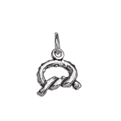 Sterling Silver Pretzel Charm