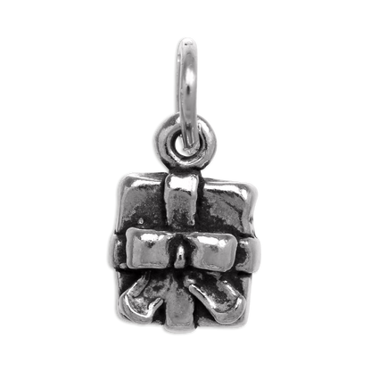 Sterling Silver Present Charm