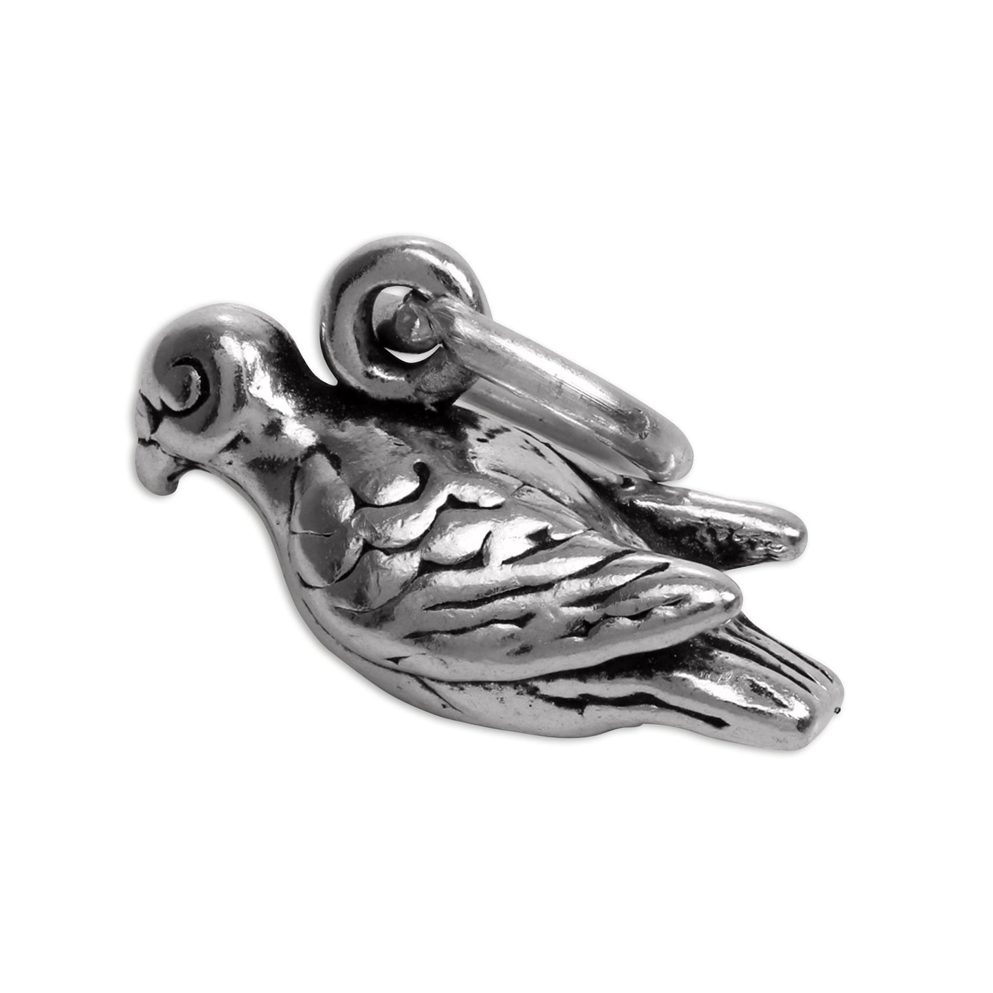 Sterling Silver Turtle Dove Charm