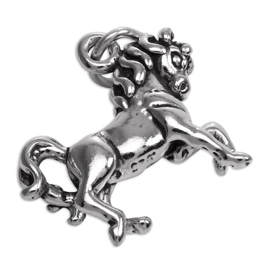 Sterling Silver Prancing Pony Charm