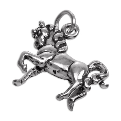 Sterling Silver Prancing Pony Charm