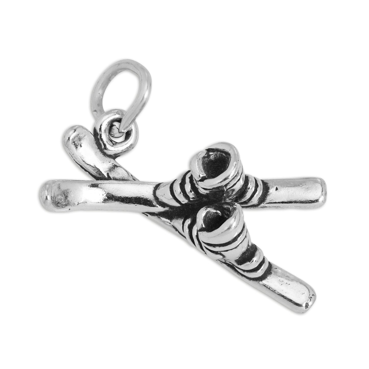 Sterling Silver Skis & Boots Charm