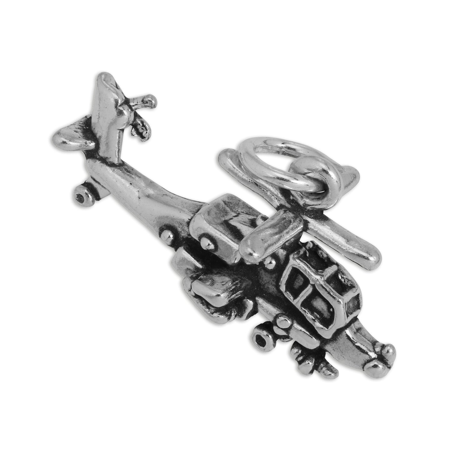 Sterling Silver Helicopter Charm