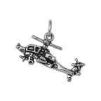 Sterling Silver Helicopter Charm