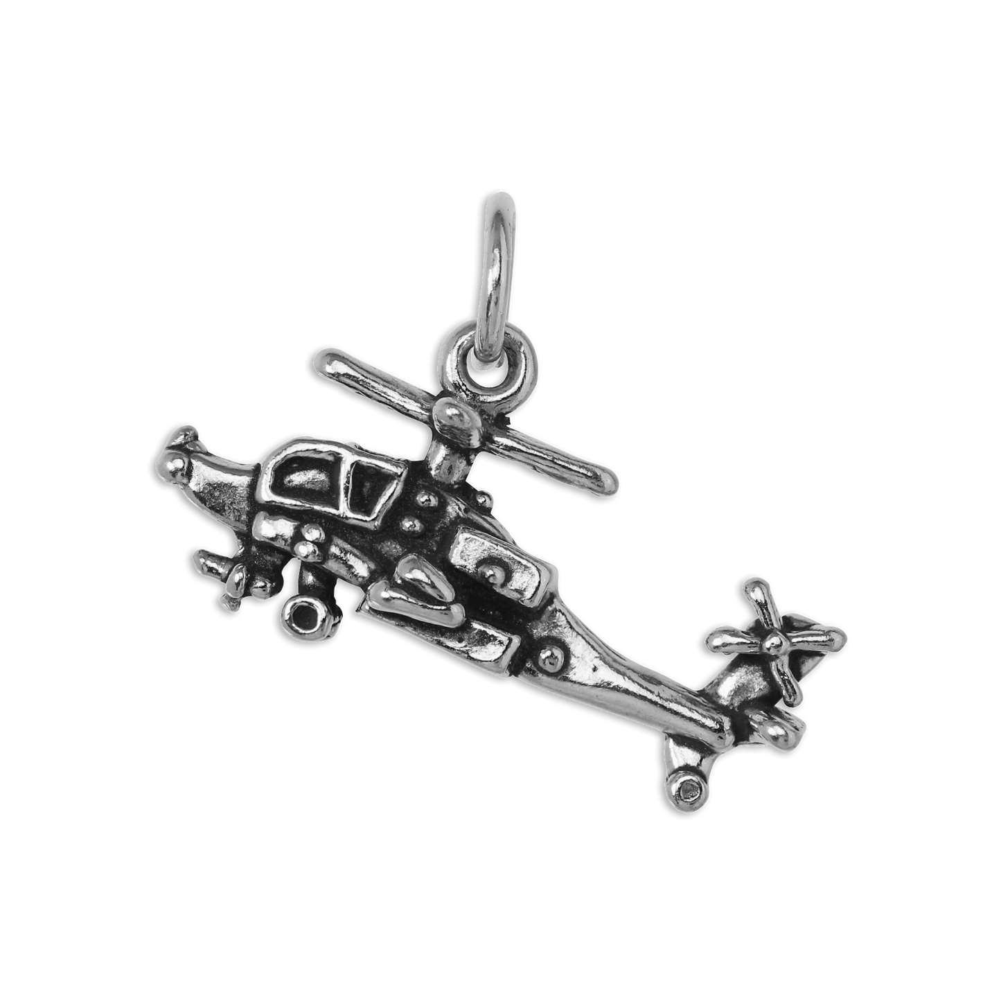 Sterling Silver Helicopter Charm