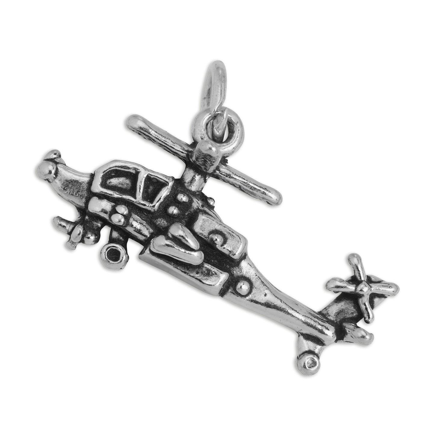 Sterling Silver Helicopter Charm