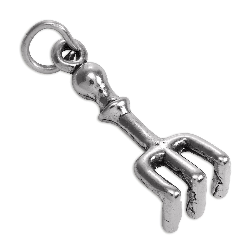 Sterling Silver Garden Hand Rake Charm