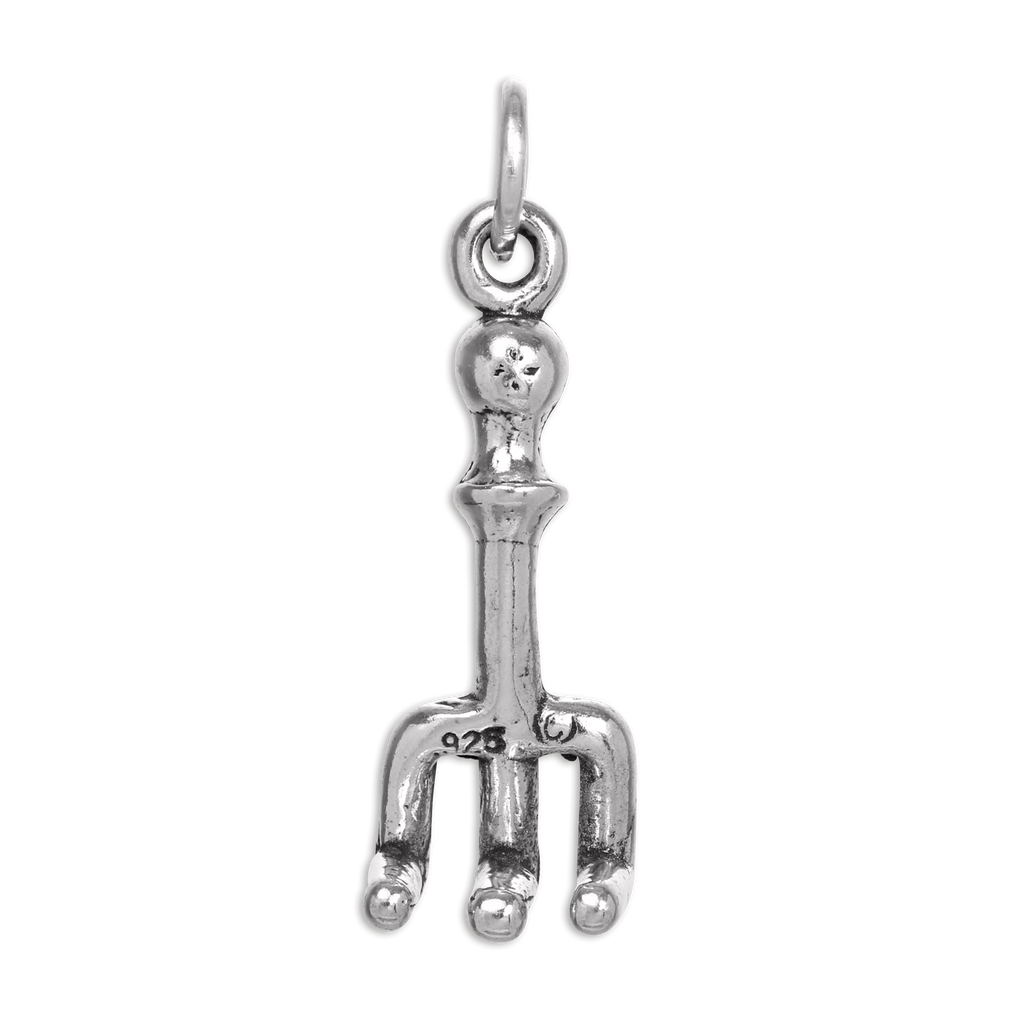 Sterling Silver Garden Hand Rake Charm