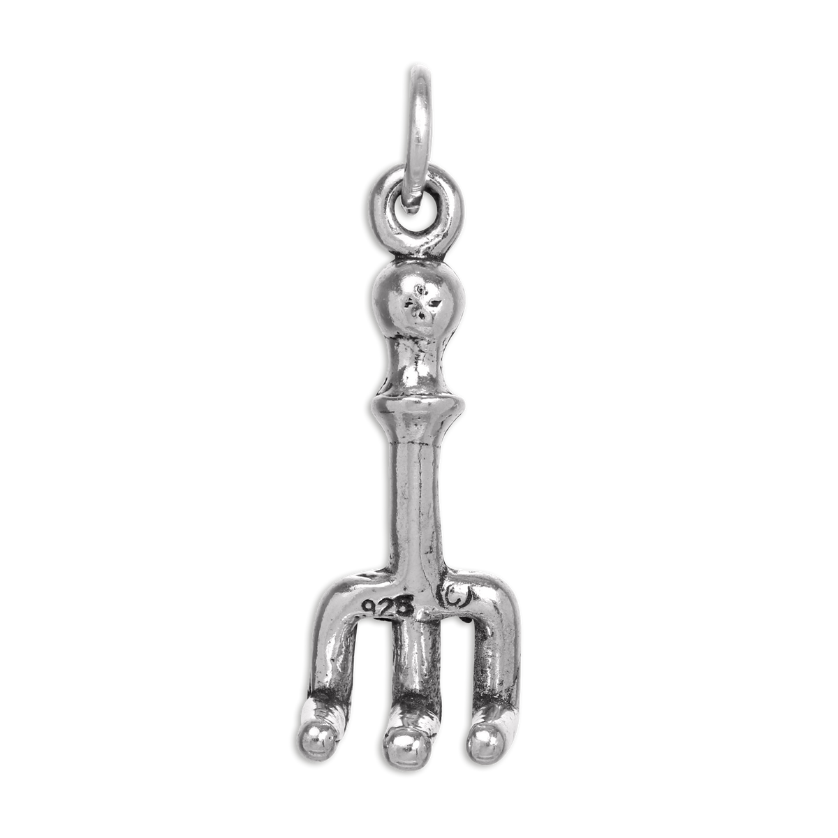 Sterling Silver Garden Hand Rake Charm