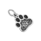Sterling Silver Paw Print Charm
