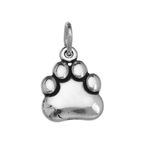 Sterling Silver Paw Print Charm