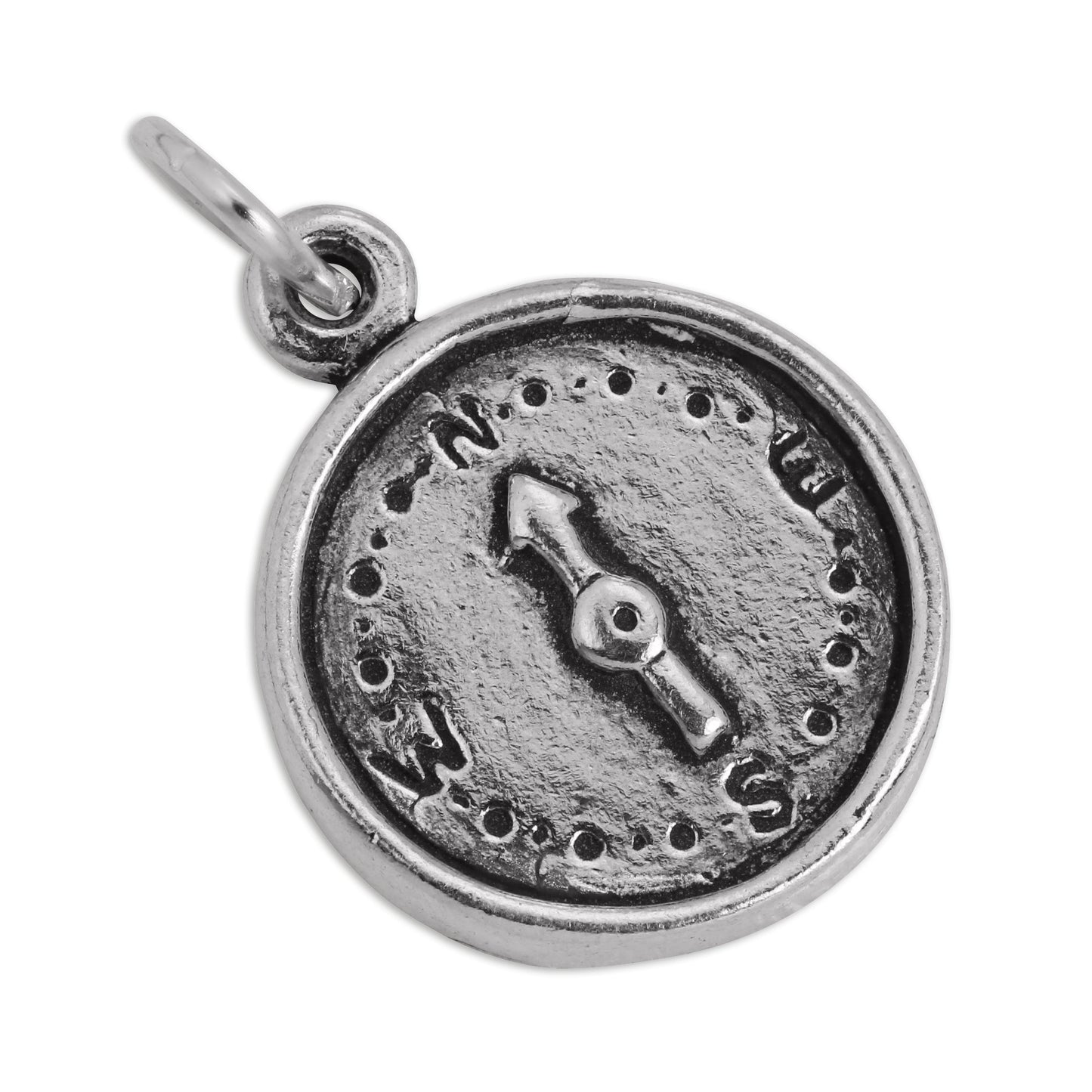 Sterling Silver Compass Charm