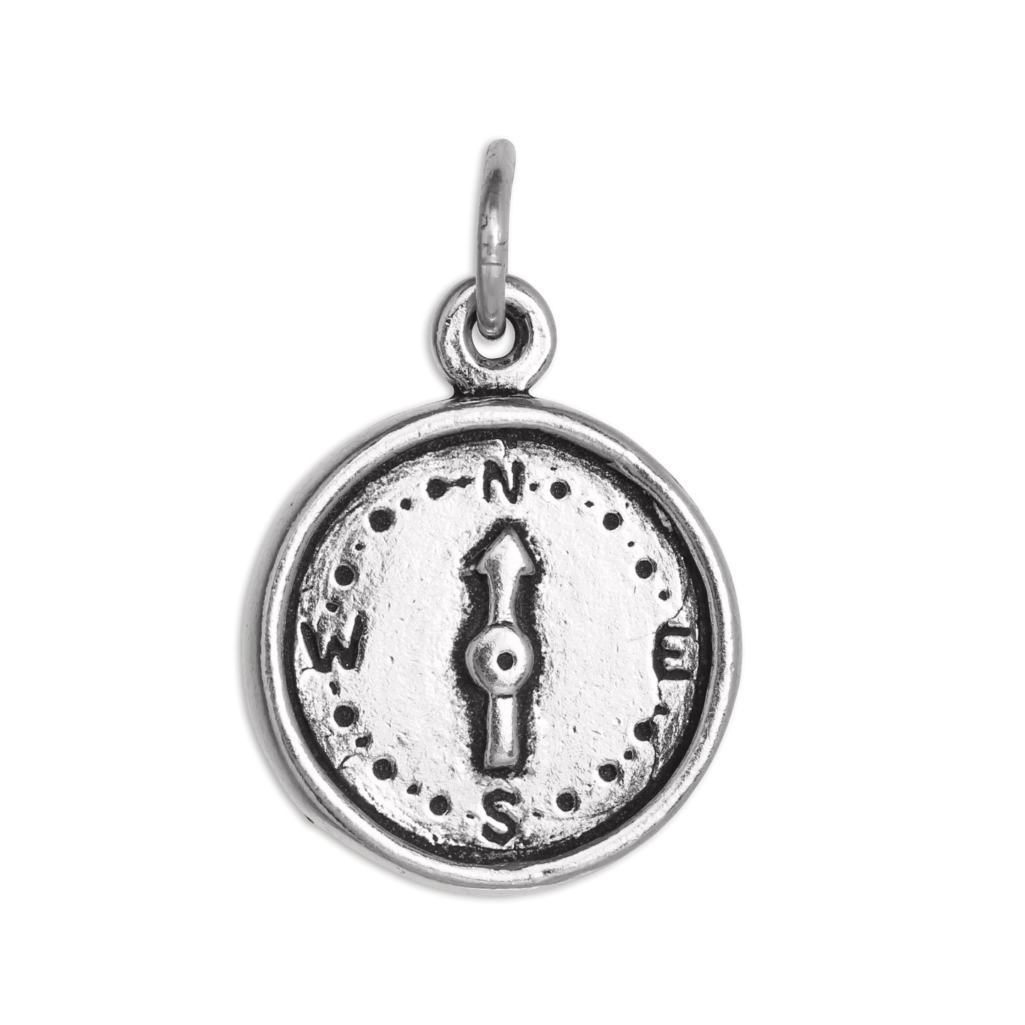 Sterling Silver Compass Charm