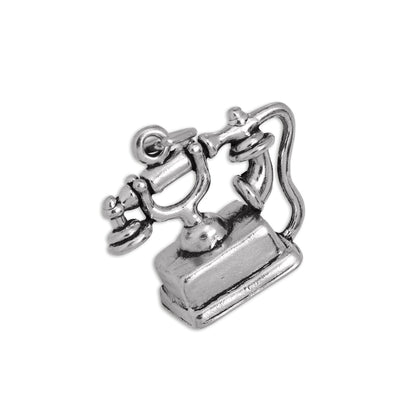 Sterling Silver Vintage Telephone Charm