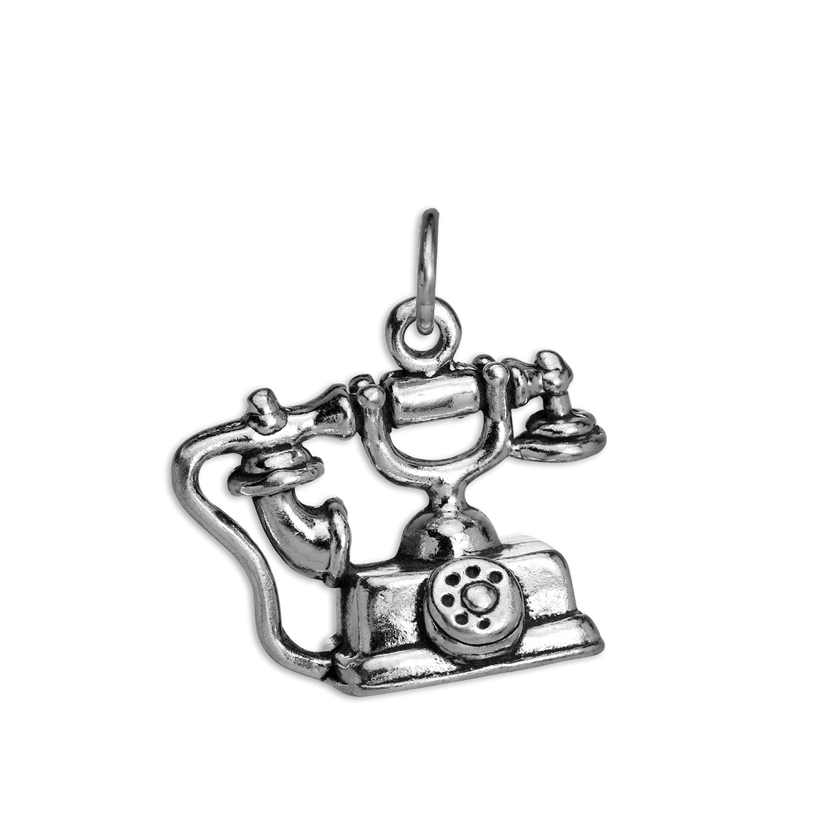 Sterling Silver Vintage Telephone Charm