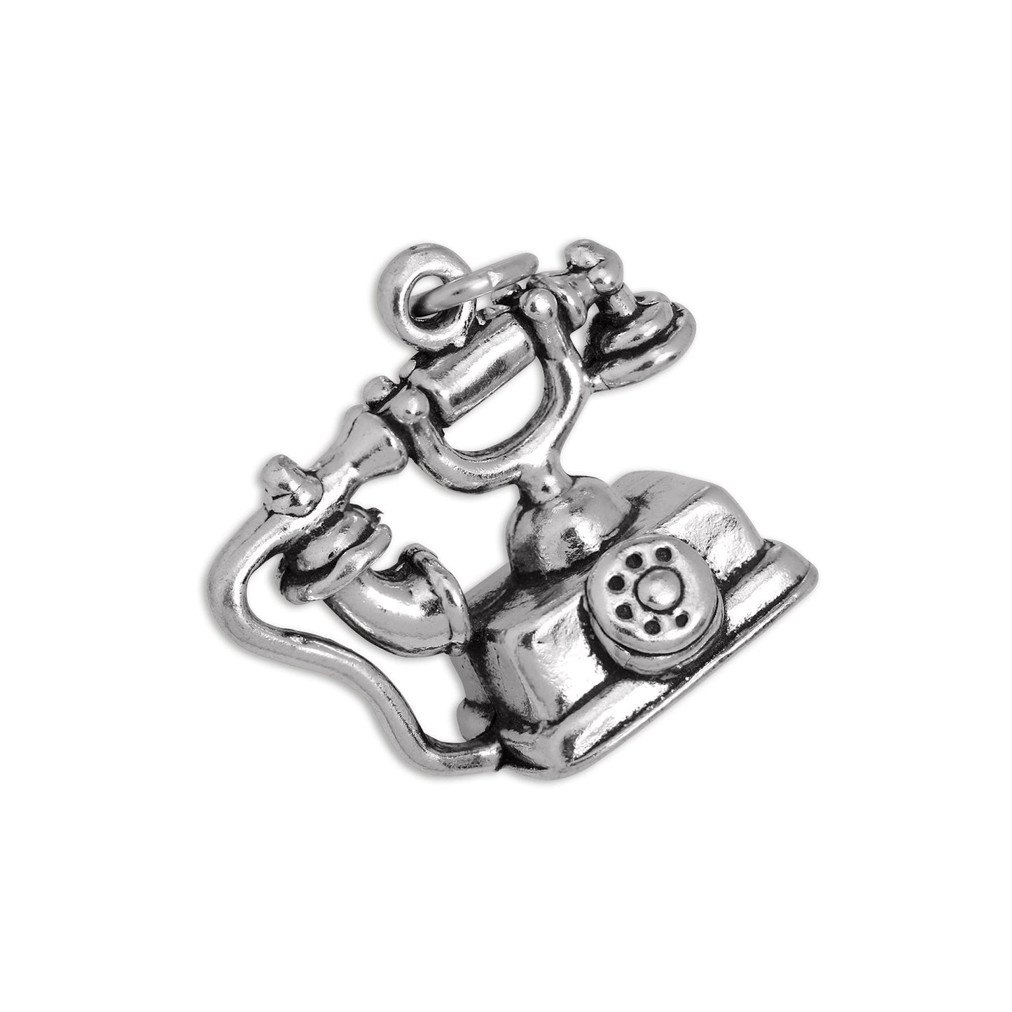 Sterling Silver Vintage Telephone Charm