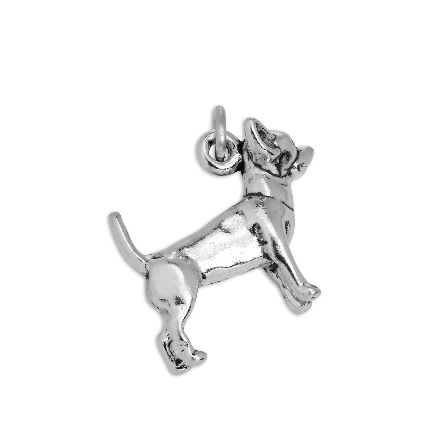 Sterling Silver Chihuahua Charm