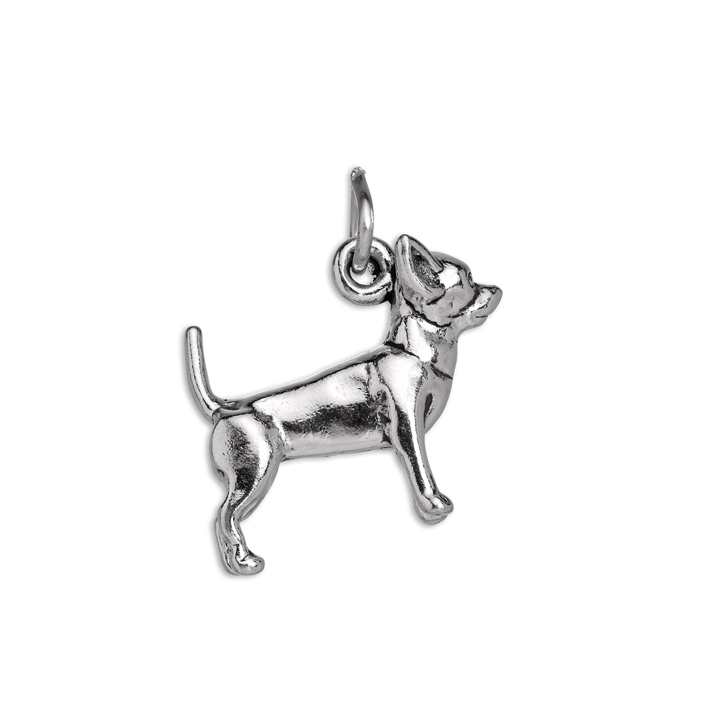 Sterling Silver Chihuahua Charm