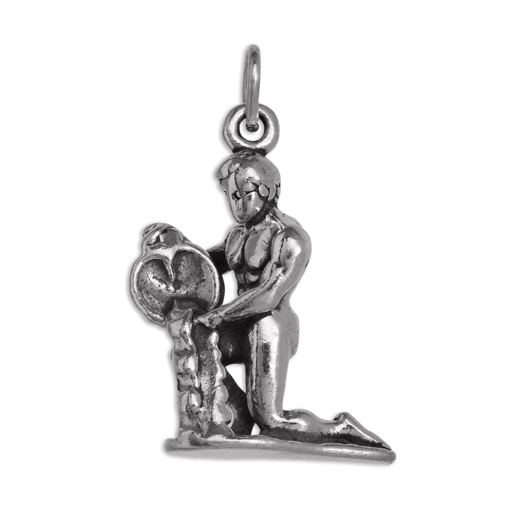Sterling Silver Aquarius Charm