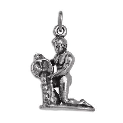 Sterling Silver Aquarius Charm