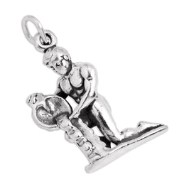 Sterling Silver Aquarius Charm