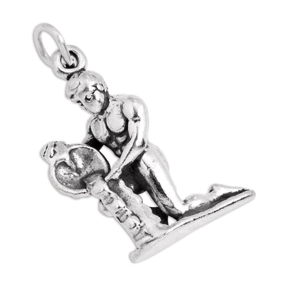Sterling Silver Aquarius Charm