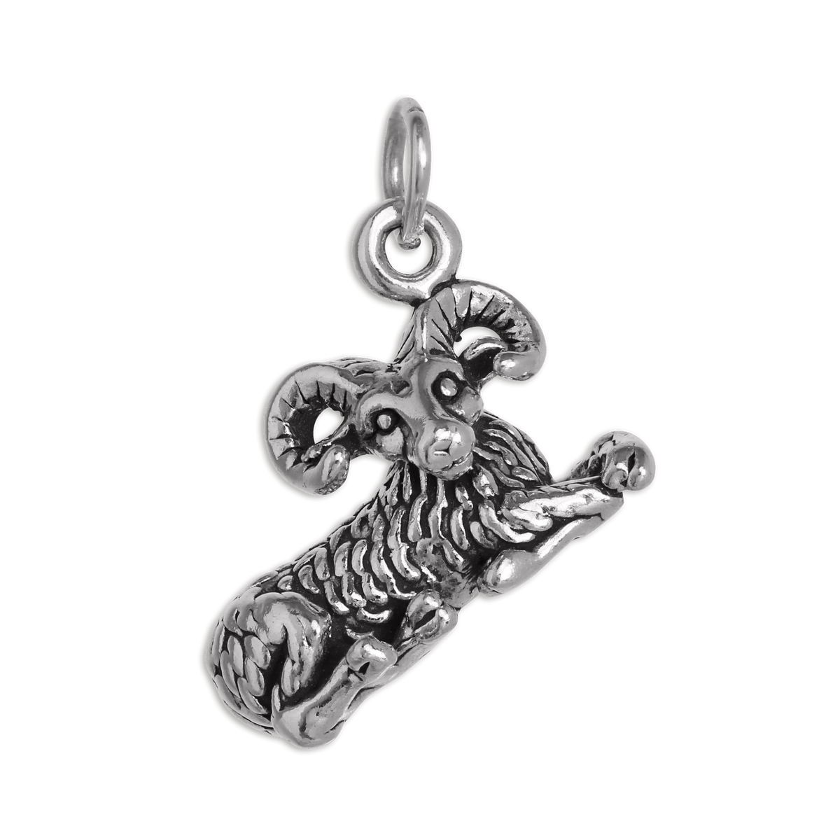 Sterling Silver Aries Ram Charm