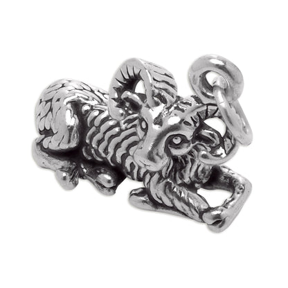 Sterling Silver Aries Ram Charm