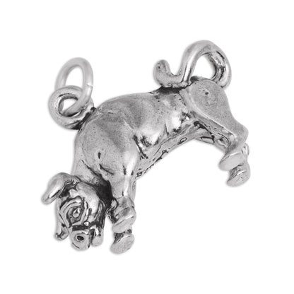 Sterling Silver Taurus Bull Charm