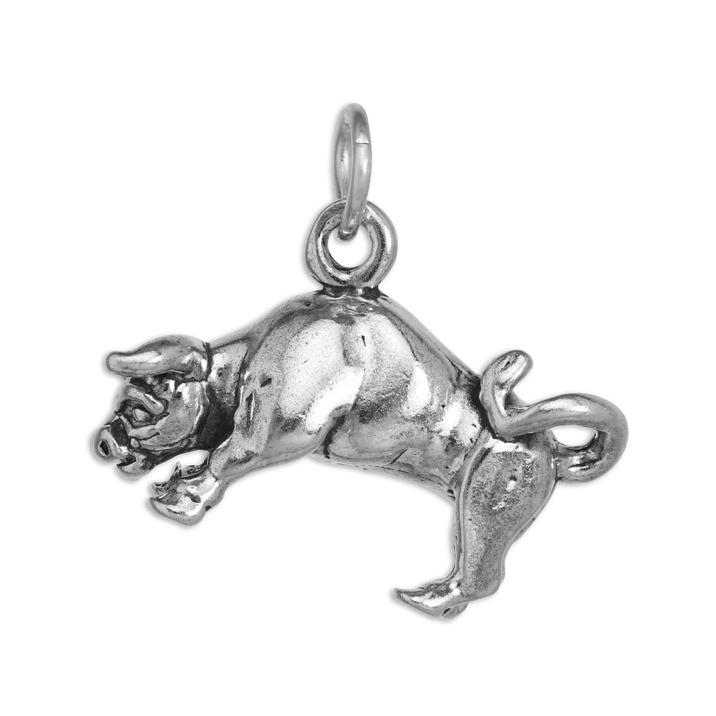 Sterling Silver Taurus Bull Charm