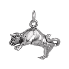 Sterling Silver Taurus Bull Charm