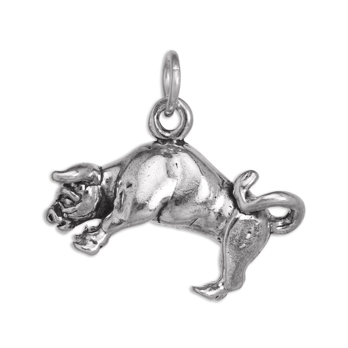 Sterling Silver Taurus Bull Charm