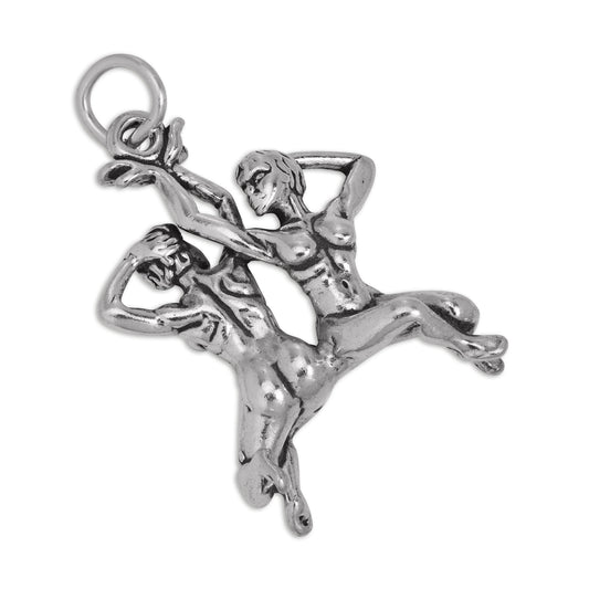 Sterling Silver Gemini Twins Charm