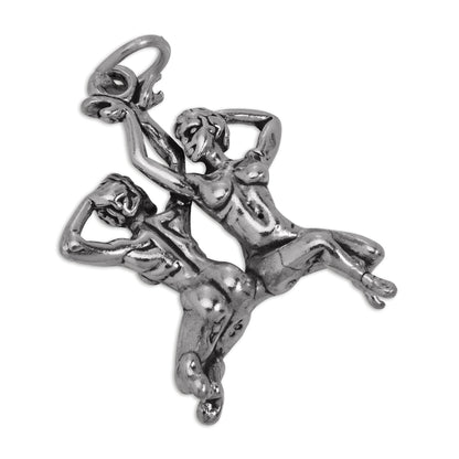 Sterling Silver Gemini Twins Charm