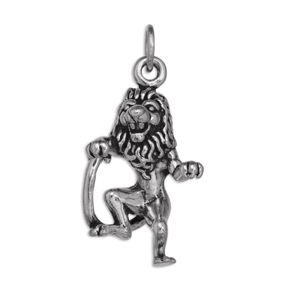 Sterling Silver Leo Lion Charm