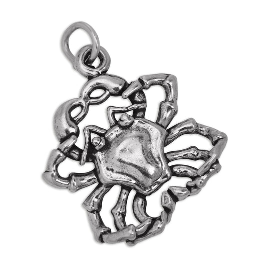 Sterling Silver Cancer Crab Charm