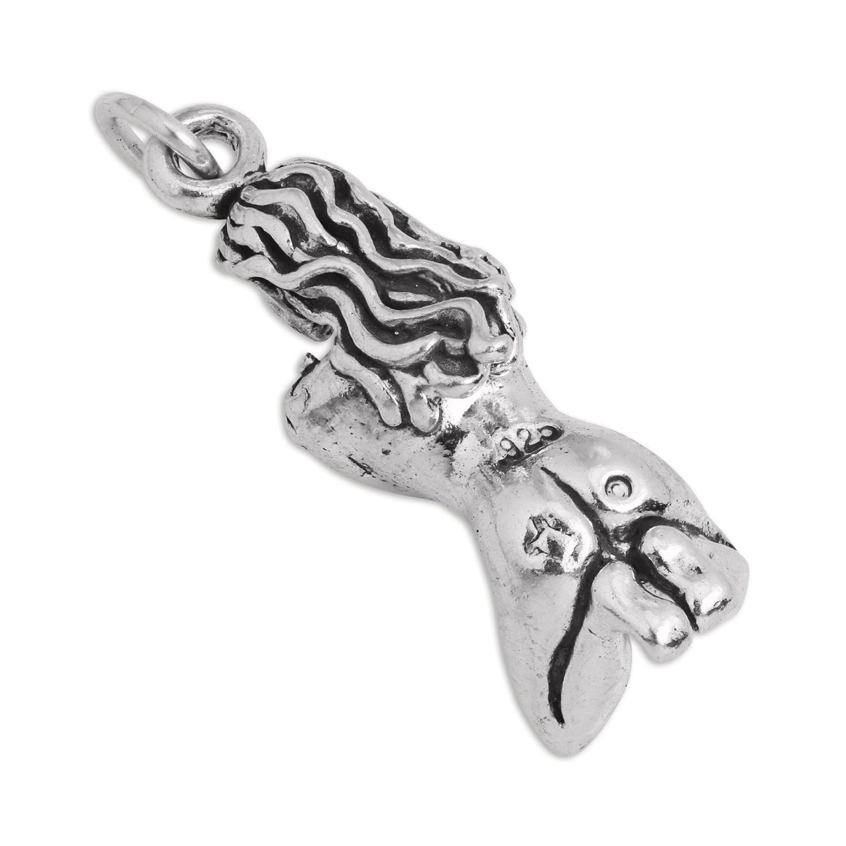 Sterling Silver Virgo Maiden Charm