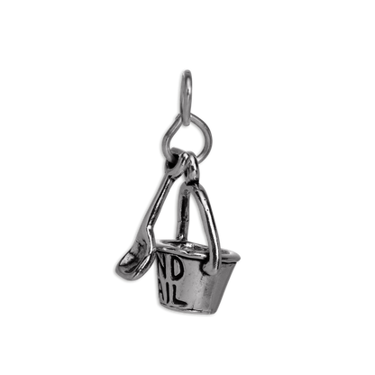 Sterling Silver Sand Bucket & Spade Charm