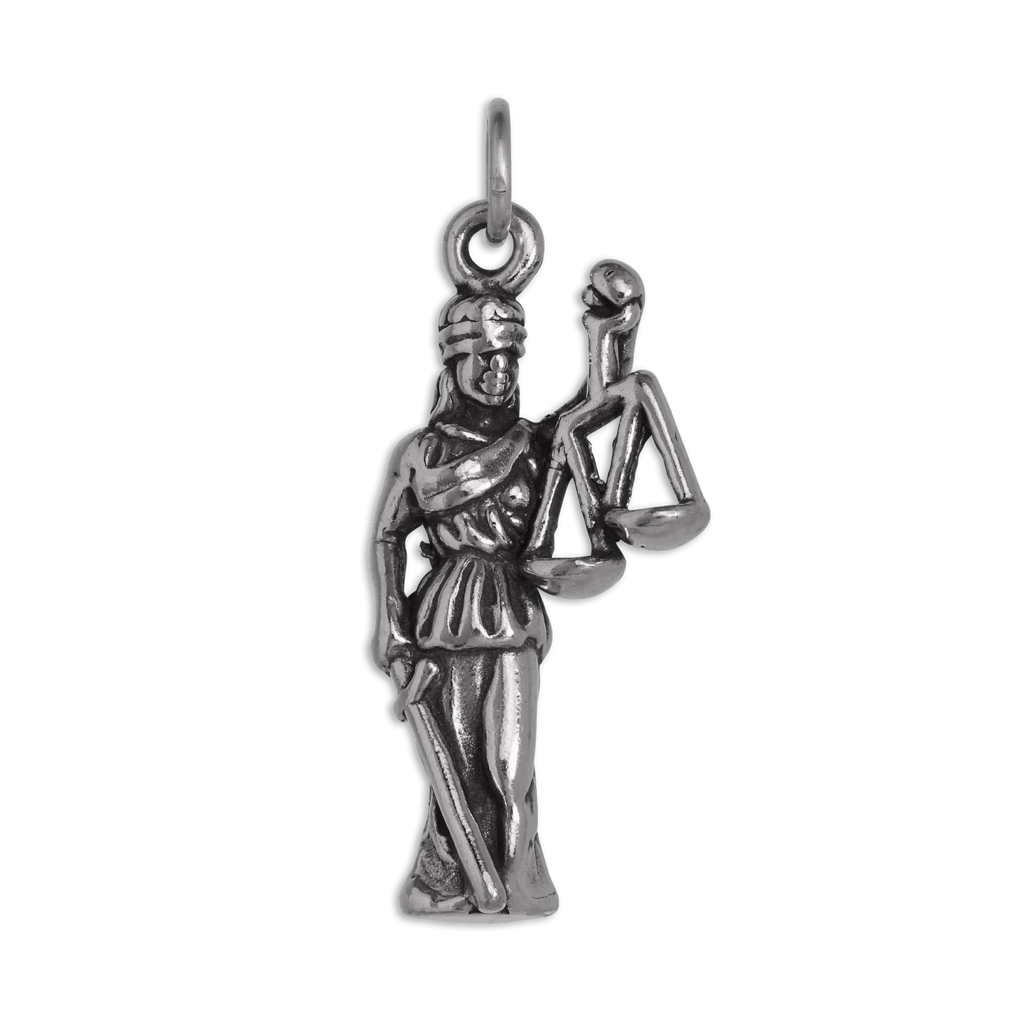 Sterling Silver Lady Justice Charm
