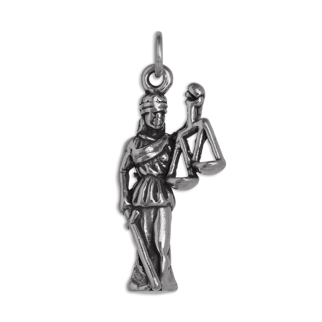 Sterling Silver Lady Justice Charm
