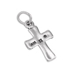Sterling Silver Rounded Cross Charm