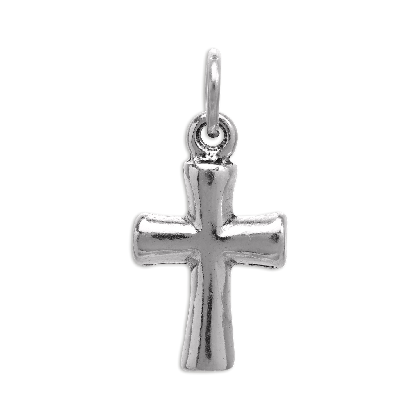 Sterling Silver Rounded Cross Charm