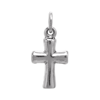 Sterling Silver Rounded Cross Charm