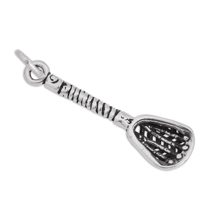 Sterling Silver Lacrosse Stick Charm